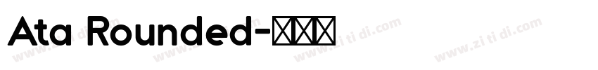 Ata Rounded字体转换